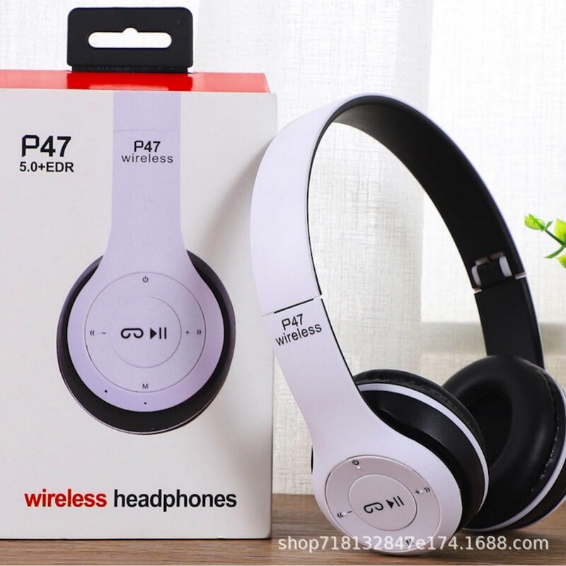Cross-border explosions P47 wireless headset Bluetooth 5.0 headset foldable stereo mobile phone computer manufacturers wholesale