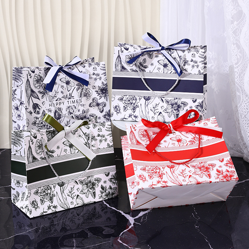 跨境绿色中秋礼品袋guchi伴手礼包装袋轻奢服装袋子糖果收纳袋