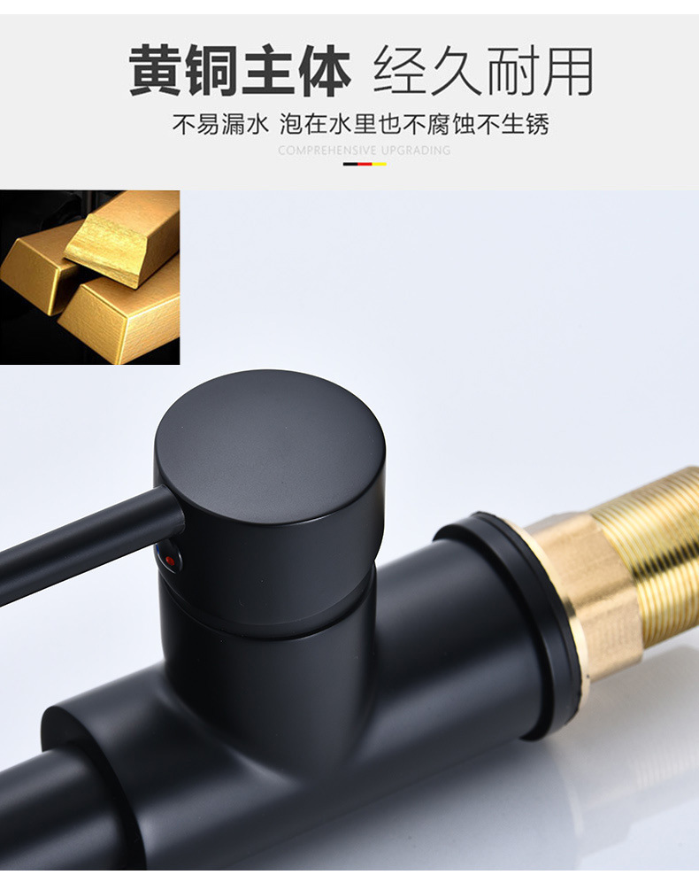 Cross-border stainless steel spring kitchen faucet pull-out telescopic cold and hot kitchen sink faucet export project undefined
