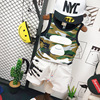 Children's vest, set, camouflage summer top, breathable summer clothing, 2023, Korean style