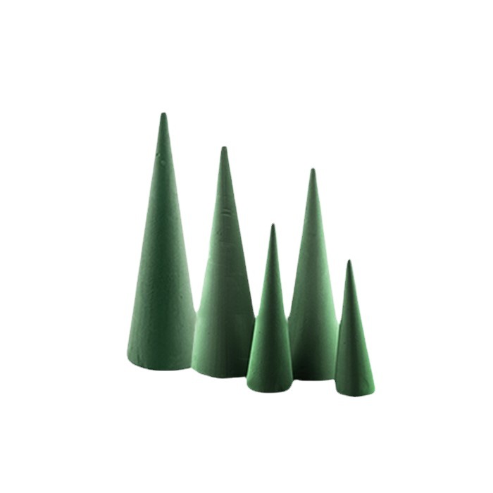 Importado othys cono flor barro árbol de Navidad DIY producción de base decoración de Navidad flor fresca barro pequeño tamaño 24cm image 6