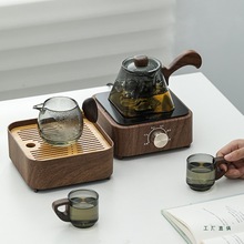 电陶炉煮茶器家用办公室新款小型室内围炉煮茶壶套装蒸煮茶炉茶盘