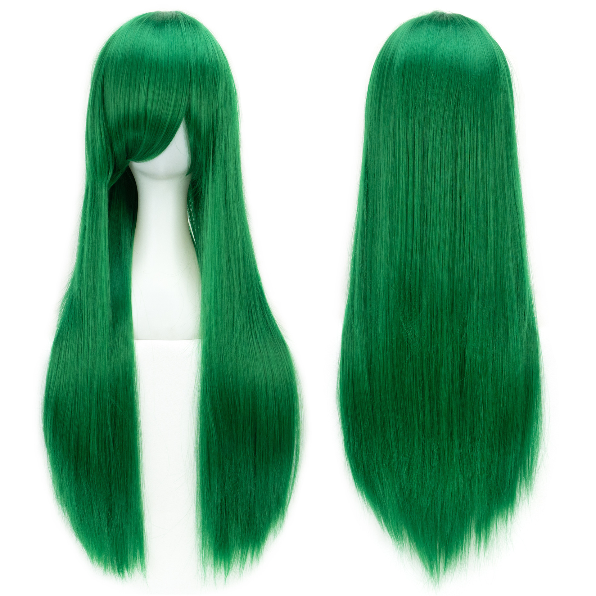 European and American Style Wig 80cm Colorful Long Straight Hair Anime Cos Wig High-Temperature Fiber Chemical Fiber Hair Head Cover - photo 11