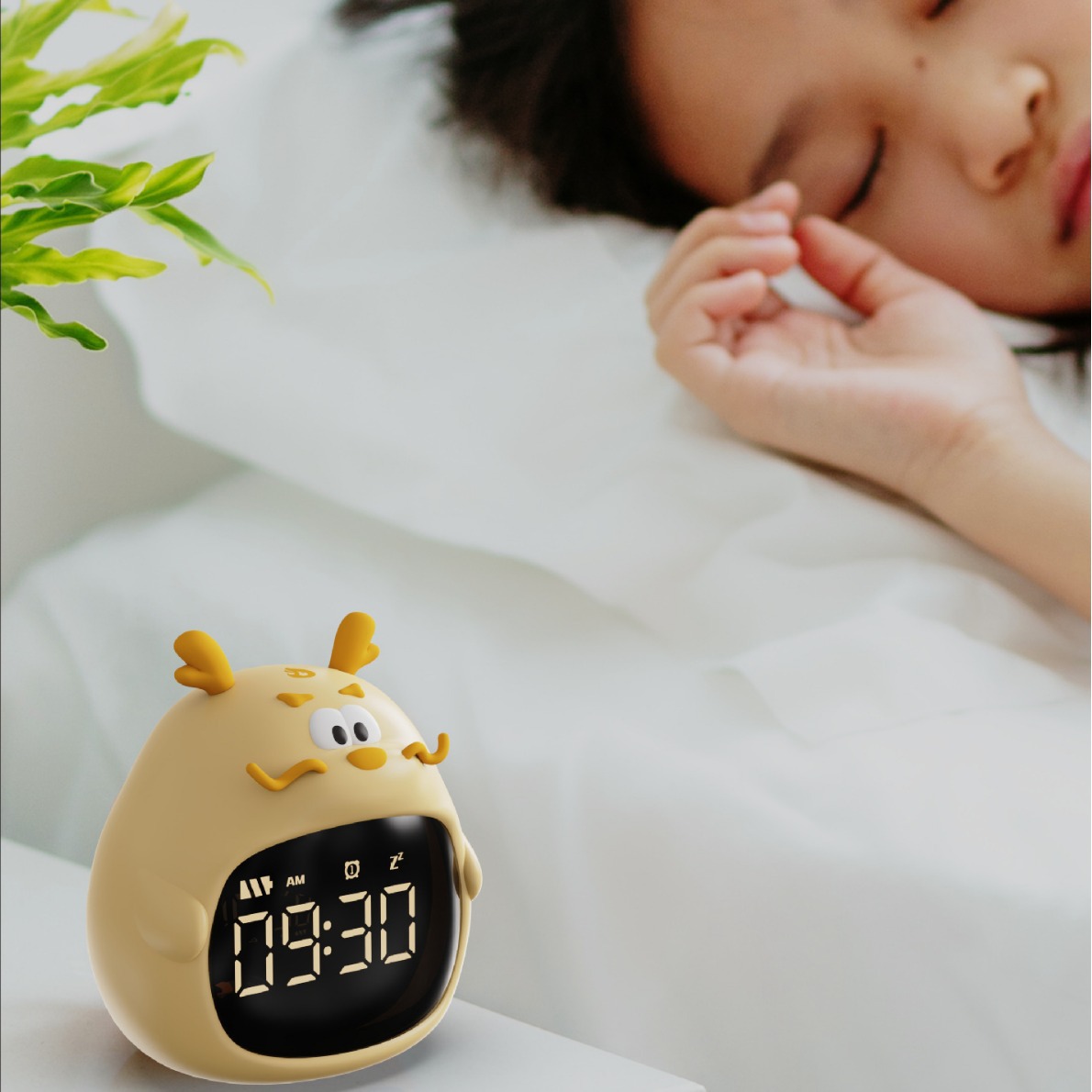 Nuevo reloj despertador de dragón gordo multifuncional creativo de cabecera pequeña despertadora USB recargable dormitorio reloj electrónico de dibujos animados doméstico