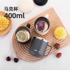 304 Stainless Steel Water Cup for Kindergarten Children and Adults, Milk Cup with Lid, Stainless Steel Cup, Drinking Cup, Tea Cup