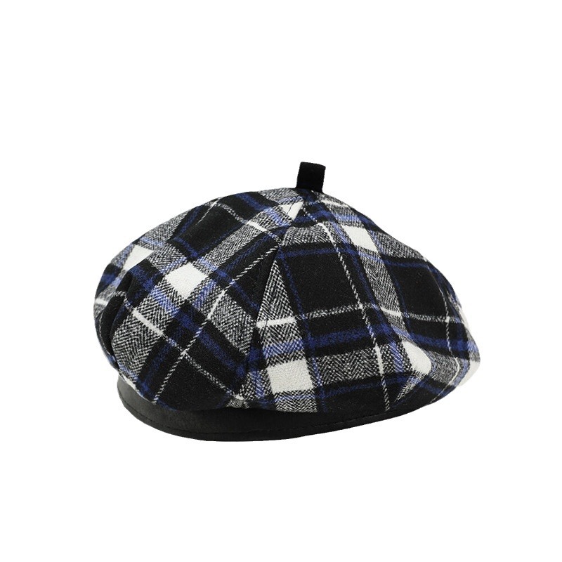 Boina infantil primavera y otoño niñas sombrero de ocho ángulos japonés Harajuku estilo calabaza sombrero de invierno bebé pintor sombrero de moda