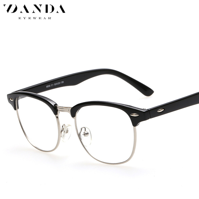Nueva celebridad en línea mismo estilo gafas lisas caja retro gafas marco 8056 hombres y mujeres mismo estilo gafas lisas al por mayor