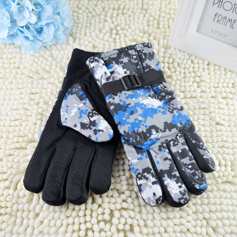 Travel camouflage winter keep warm waterproof windproof ski gloves…