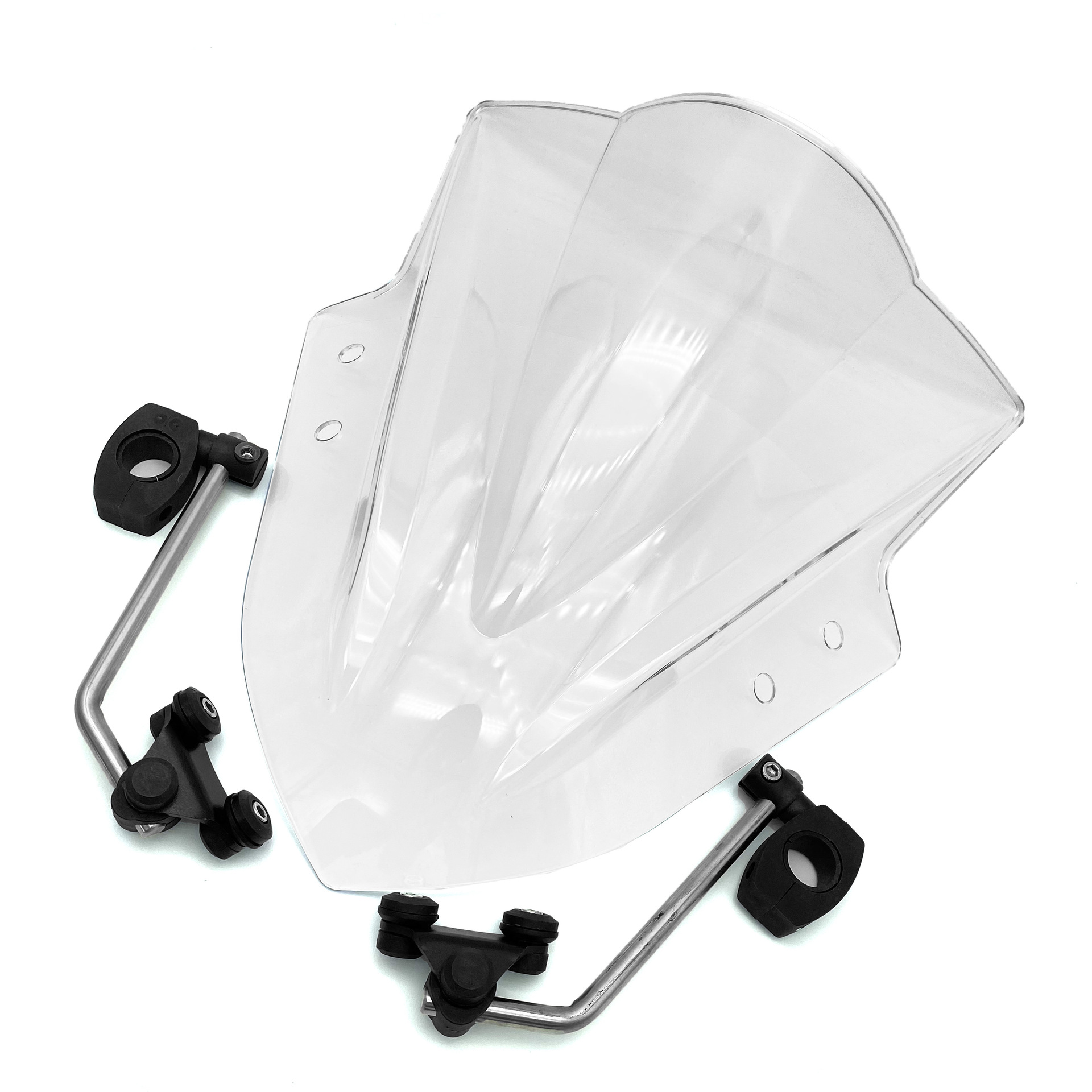 Suitable for Kawasaki Z250 Z300 Z750 modified front windshield goggles handlebar universal bracket windshield