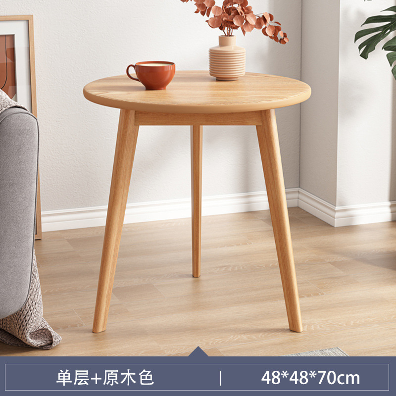 Mesa redonda pequeña para negociar, balcón, mesa de centro de ocio, mesa de recepción, combinación de mesa y silla, mesa de tienda de té con leche de café comercial simple moderna
