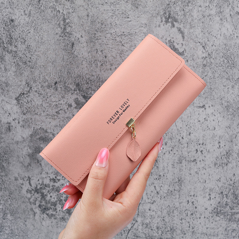 Factory Direct Sales 2021 Popular Leaf Wallet Multi-Function 70% off Id Bag Large Capacity Clutch Bag Women's Fashion