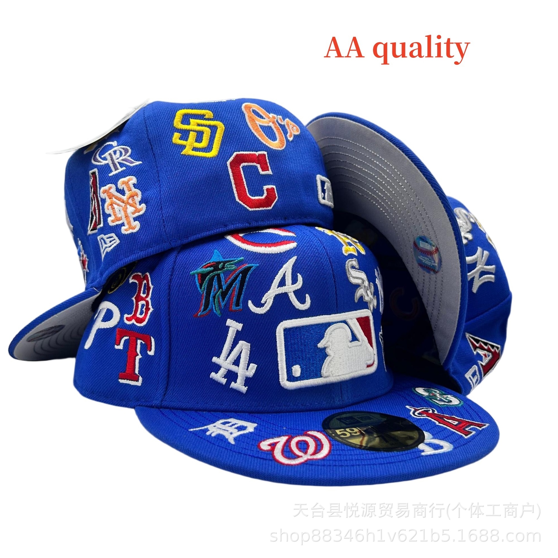 Nuevo comercio exterior transfronterizo MLB sombrero de béisbol estilo hip-hop moda tamaño sombrero de alta calidad