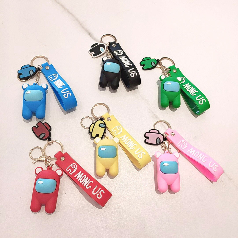 New Cartoon Alongus Wolf Kill Game Keychain Cute Creative Car Key Bag Men and Women Pendant