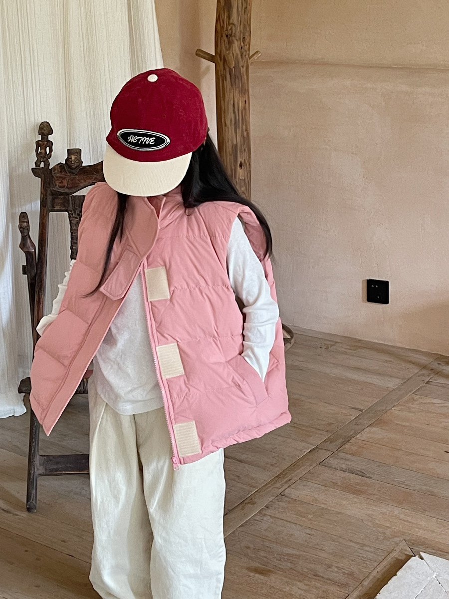 2023 nuevo Otoño e Invierno para niños padre-niño abajo chaleco ropa de trabajo estilo invierno para niños abajo chaleco