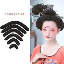 Ancient Style Hair Bun Wig, Wig Hair Bun, Hanfu Hair Pad Horn Bun, Ancient Style Cosplay Braided Hair Bun Wig Ancient Style Hair Bun Wig, Wig Hair Bun, Hanfu Hair Pad Horn Bun, Ancient Style Cosplay Braided Hair Bun Wig