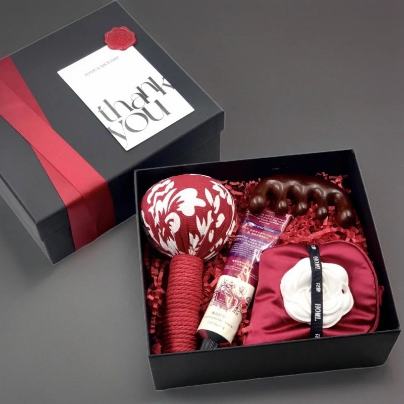 La industria de belleza abrió una caja de regalo para acompañar al salón de belleza para enviar a los clientes un regalo creativo de alto nivel de martillo de 18 cajas vacías lujosas