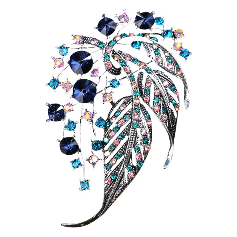 Estilo japonés y coreano colorido hueco hoja broche suéter abrigo cardigan traje pin ramillete de las mujeres elegantes accesorios elegantes