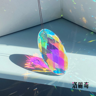 Cross-border supply crafts pendant colorful lighting Christmas tree decoration pendant crystal pendant window fill light device