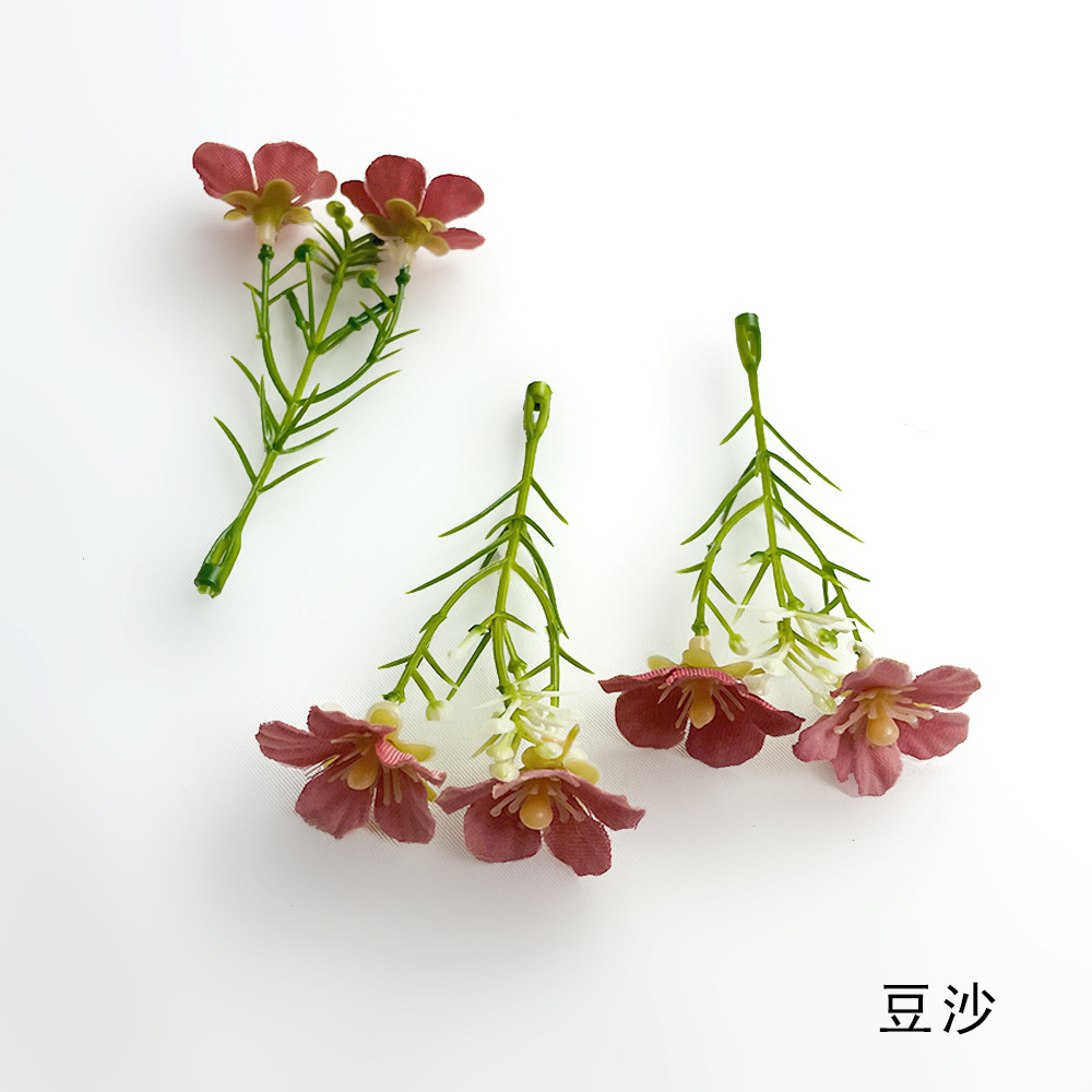 Simulación Milán Gypsophila Strocks de flores Pastoral Boda Guía de flores Diseño de pared Fotografía Diy Hairpin Tocado Sombrero de soltero