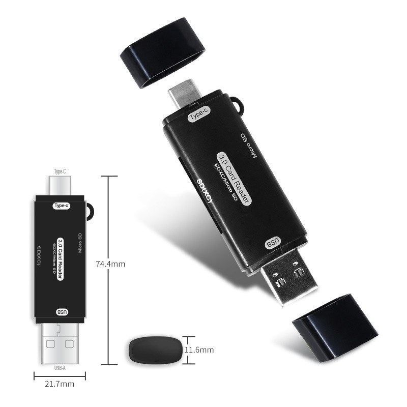 多機能カードリーダー携帯電話コンピュータノートブック 3.0USB 高速カードリーダーツーインワン SDTF メモリカード|undefined