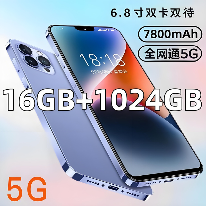 Factory Direct Sales 2025 New 1Tb Large Memory New Android Smartphone 5g Full Network Access Student Price 6.8inch