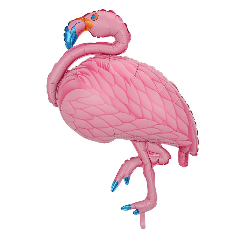 Decoración de globo hawaiano de playa, palmera de coco, anillo de natación, palmera tropical, hoja de coco, nuevo globo de aluminio con forma de flamenco.