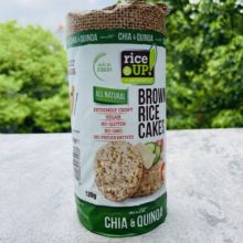 RiceUp Brown Rice Cakes甘齿记藜麦原味米饼无麸质糙米饼120g