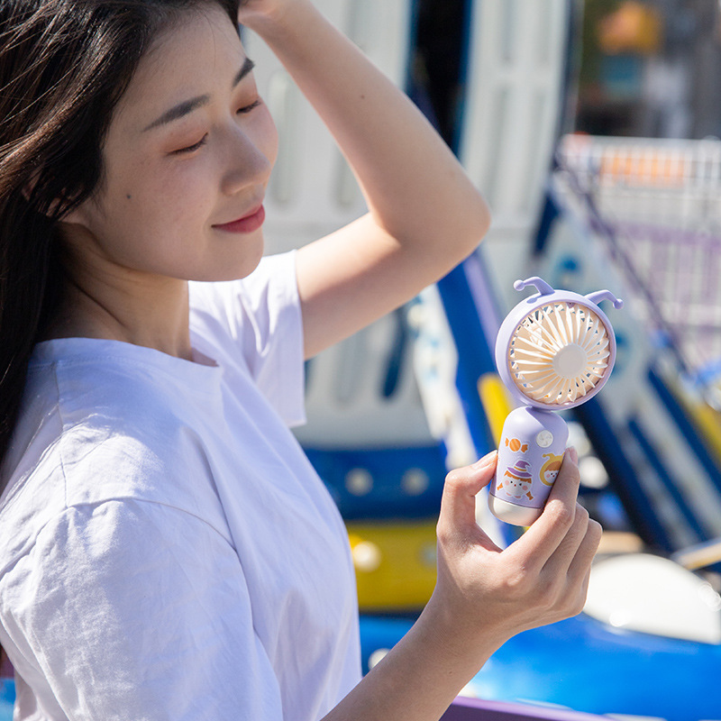 便携收纳口袋风扇手持小风扇女生水果迷你风扇USB户外电风扇新款|ms