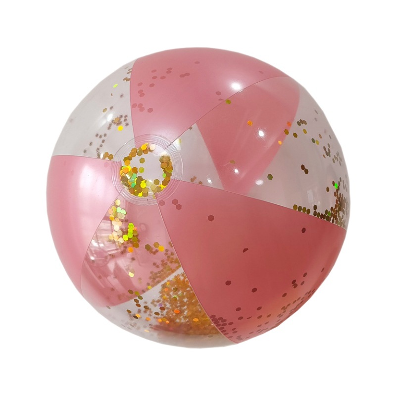 Bola transparente infláble de PVC sequinilla infláble bola flash al por mayor led con lámpara infláble bola de playa soporte personalizado
