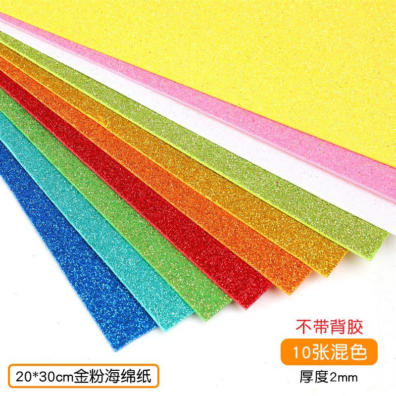 (sin adhesivo) mezcla de 10 colores 10 hojas / paquete
