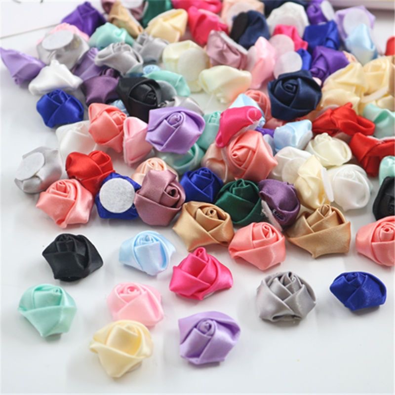 2cm Three-Dimensional Handmade Rose Bud Accessories DIY Hair Accessories Bridal Bouquet Corsage Hot-Selling Flowers