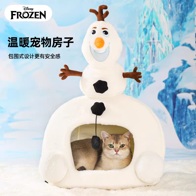 Disney Ice and Snow series Snow Boat invierno dormir casa cálida muñeca Garfield dormir camisa