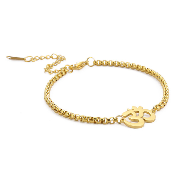 Golden pendant stainless steel for yoga