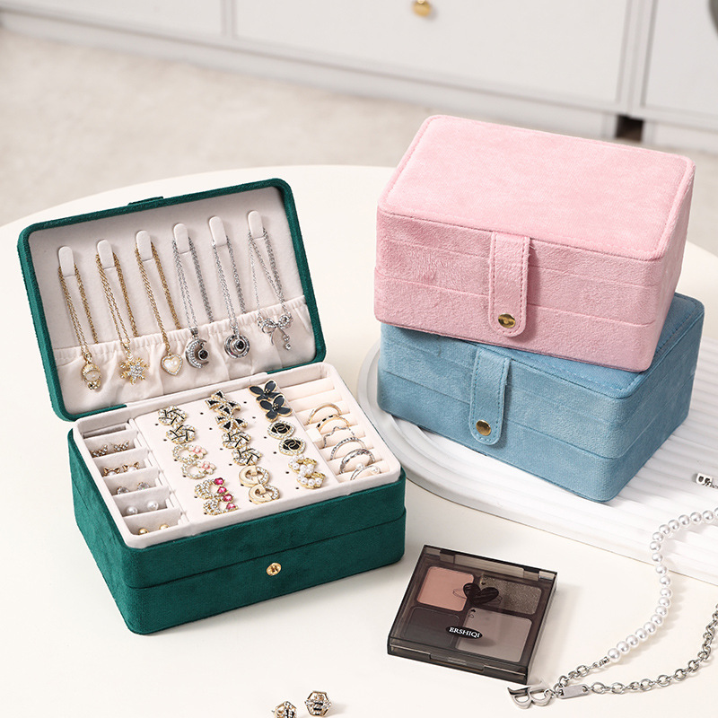 프리미엄 벨벳 더블 레이어-그린