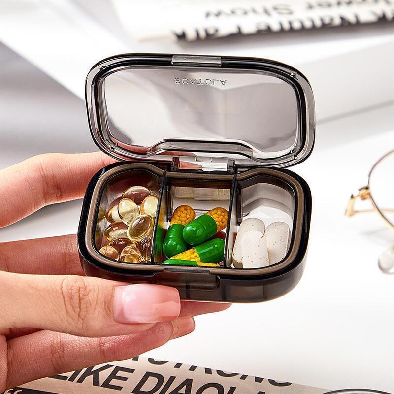 Japanese Small Medicine Box Portable Divided Medicine Tablet Box Portable Three Meals a Day Mini Medicine Sealed and Moisture-Proof Japanese Small Medicine Box Portable Divided Medicine Tablet Box Portable Three Meals a Day Mini Medicine Sealed and Moisture-Proof