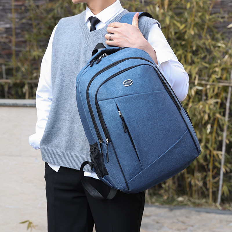 Mochila de ocio universal para hombres, escolares de almacenamiento multicapa para estudiantes de secundaria, mochila de viaje resistente al desgaste práctica