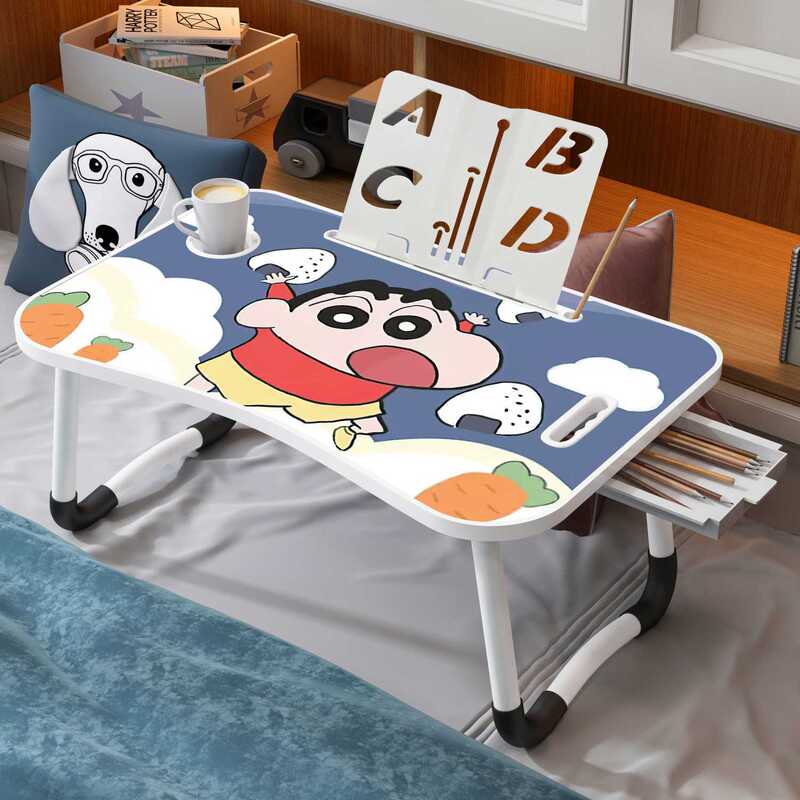 Computer Desk Bed Folding Small Table Lazy Desk Student Dormitory Study Writing Desk Children's Bay Window Bedroom Table