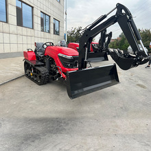 定制款50马力履带拖拉机多功能硬地开荒加装挖机推土一体耕地机