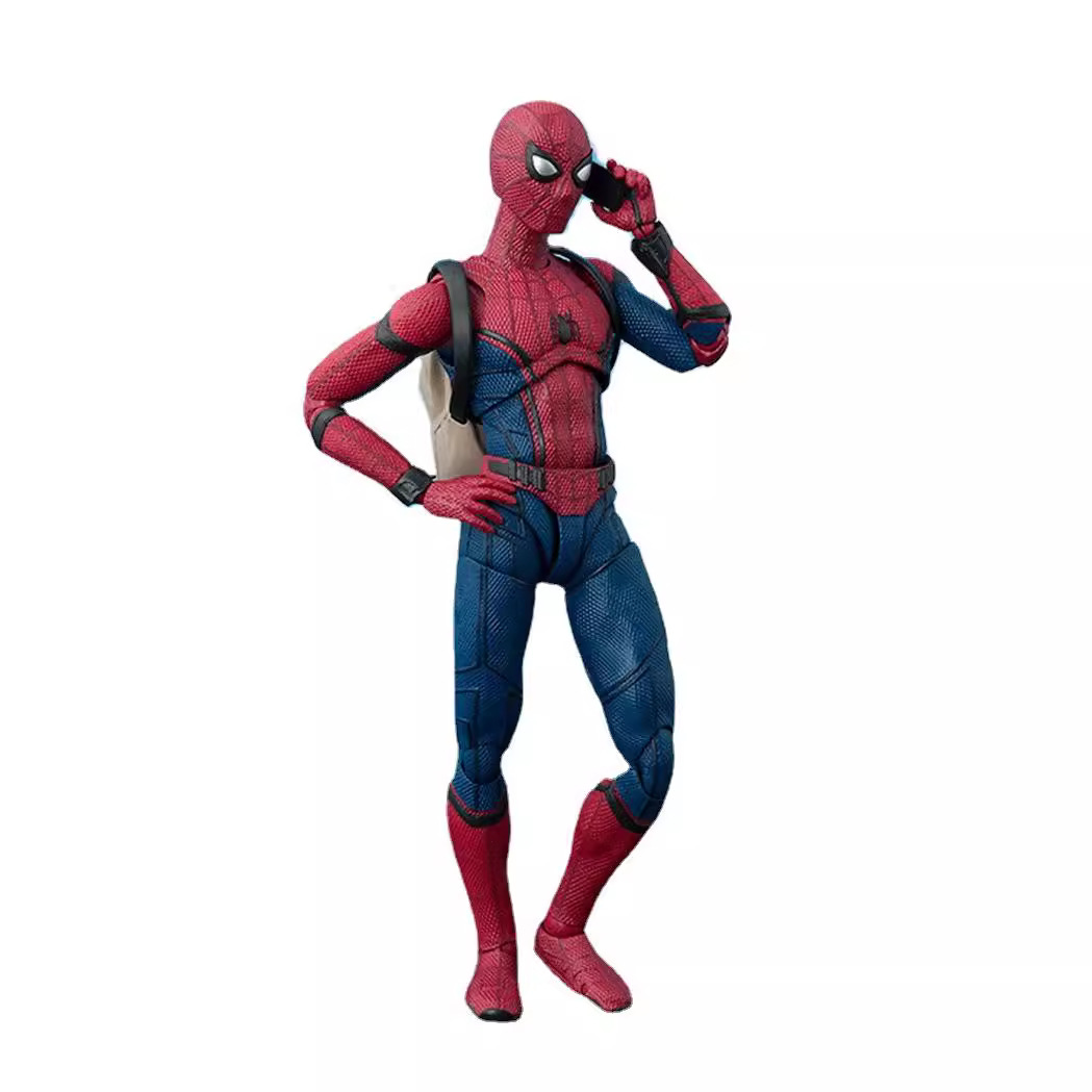 SHF Spider-Man bug back School bag Spider-Man muñeca móvil hecha a mano modelo de juguete en caja al por mayor