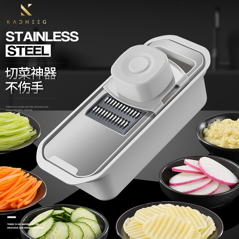 Cross-border 304 Multifunctional Vegetable Cutter Potato Shredder Grater Household Coarse Shredder Kitchen Slicer Shredder Grater