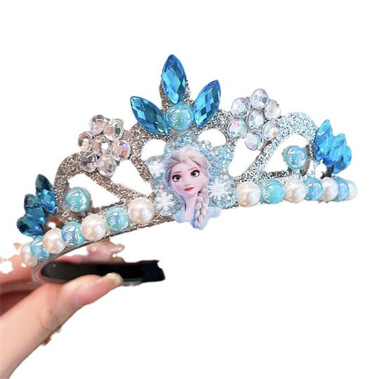 Girls Frozen Hairband Children Aisha Crown Girls Performance Dress-Up Cullomi Melody Crown Headwear
