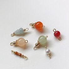 新中式双头9字针连接针手工DIY吊坠服饰压襟耳坠连接饰品配件材料