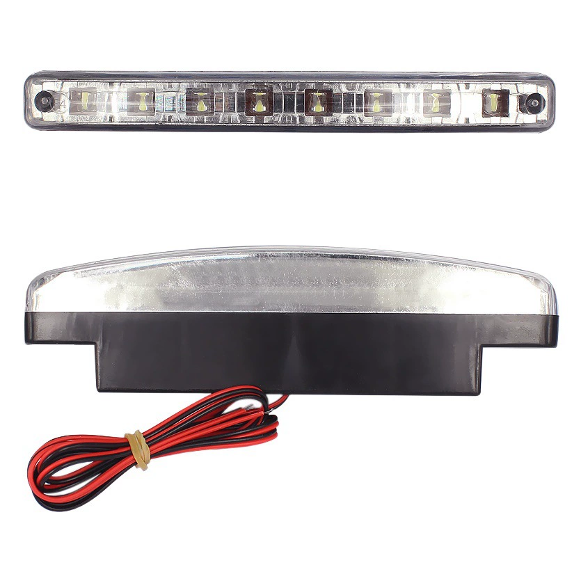 Трансграничные Автомобильные светодиодные дневные ходовые огни светодиодные маленькие гарпуны 8LED дневные ходовые огни E4 в сетчатые дневные модифицированные ходовые огни