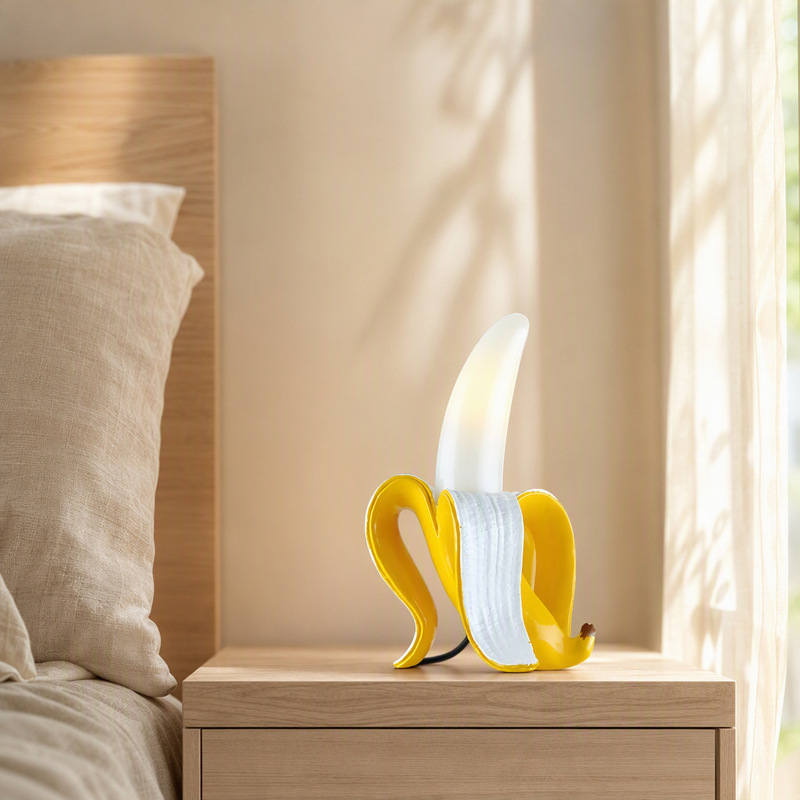 Cross mirror banana table lamp Italian design Nordic creative bedroom bedside room night light decoration Christmas gift