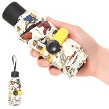 超小口袋伞五折迷你太阳伞遮阳防晒防紫外线折叠晴雨两用便携式