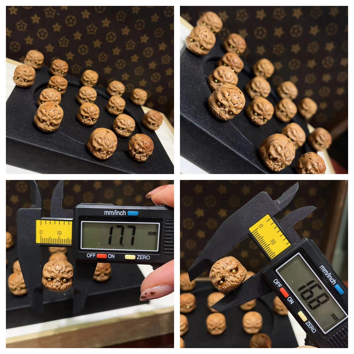 桃核合集阿呆葫芦面包小丑柿子猫爪文玩配件手串手链时尚饰品配饰