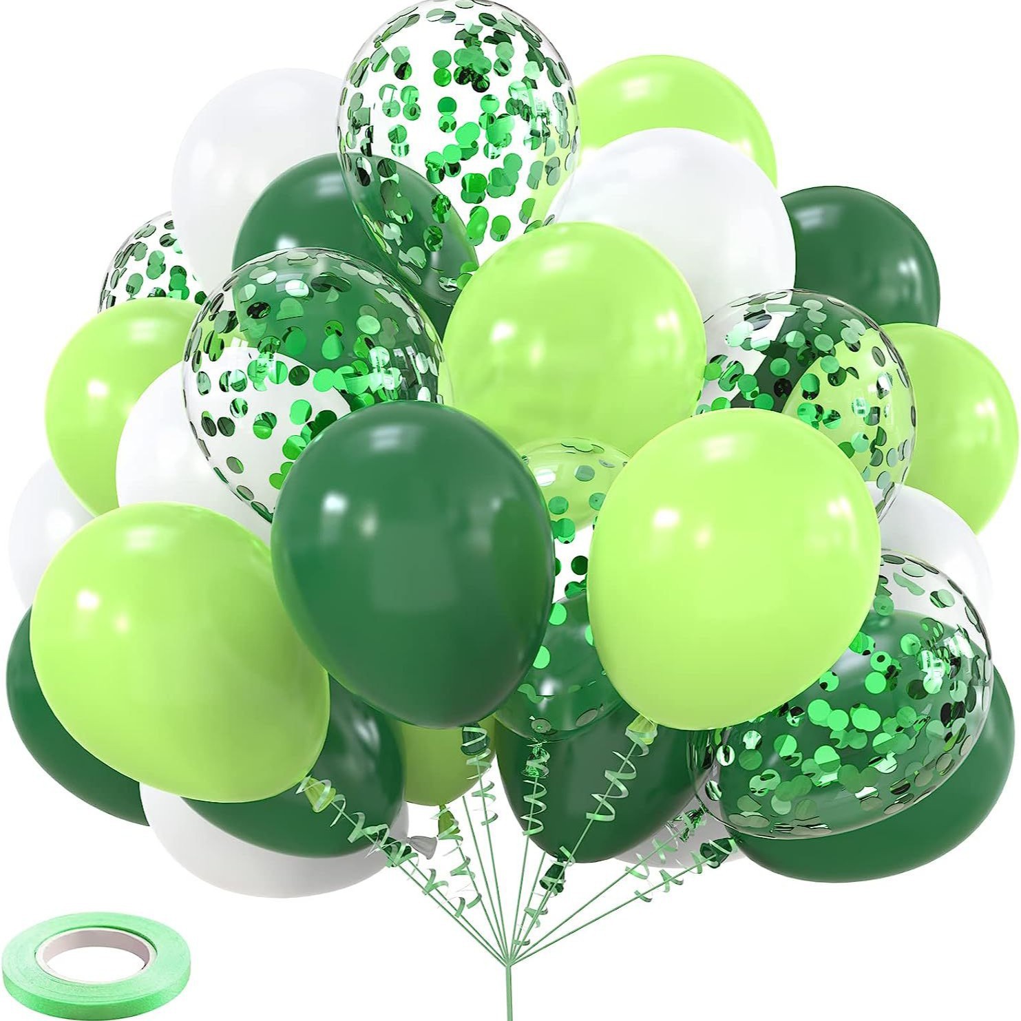 30pcs set verde para enviar cinta