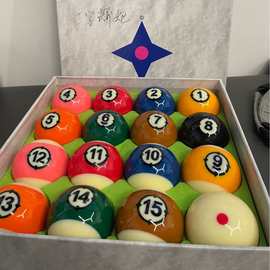 外贸批发 厂家直销 高级耐打桌球 美式标准台球 盖纳斯妃星型正字