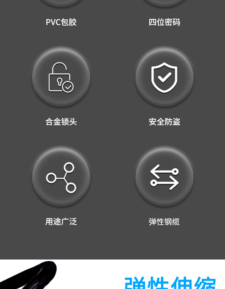 Luggage Lock, Anti-Theft Lock, High-Speed Rail and Airplane Luggage Anti-Theft Rope, Travel-Specific Password Lock, Protective Anti-Theft Chain