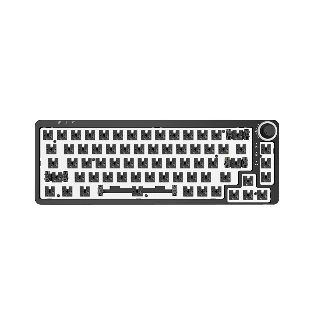 Клавиатурный комплект GAMAKAY LK67 RGB горячей смены, совместим с переключателями 3/5PIN, с ручкой